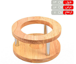 وارمر چوب استیل نقره ای گرد