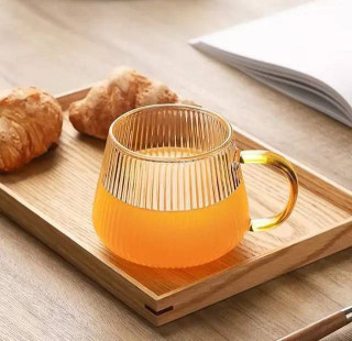 لیوان پیرکس دسته رنگی